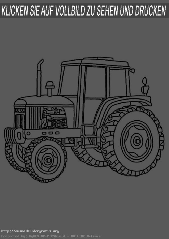 ausmalbilder gratis traktor 3  ausmalbilder gratis